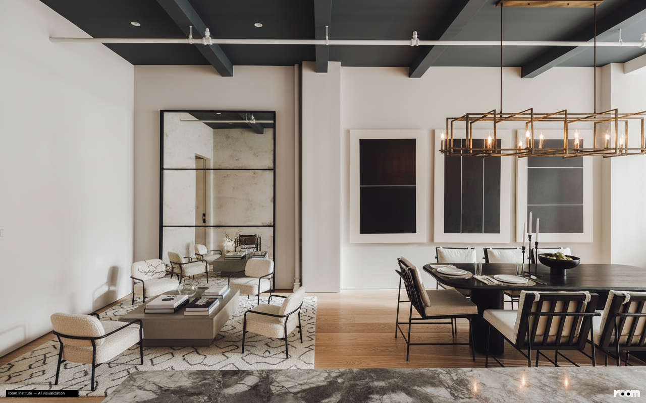 6 W 20th St #5 Dining Room — Ascending Form design direction