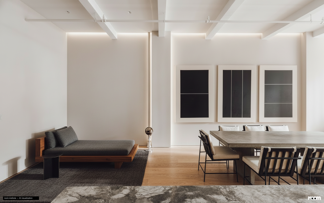 6 W 20th St #5 Dining Room — Essential Form design direction