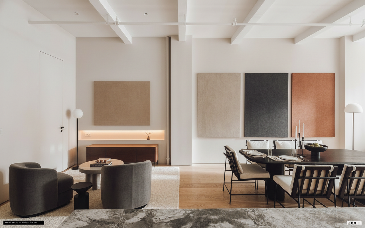 6 W 20th St #5 Dining Room — Implied Sensations design direction