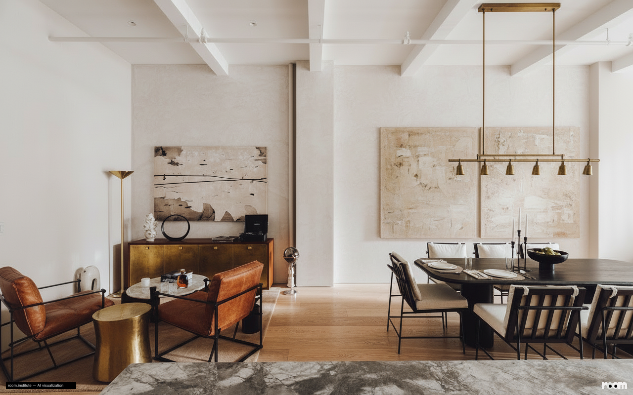 6 W 20th St #5 Dining Room — Evolving Mark design direction