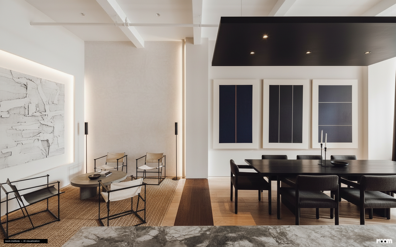 6 W 20th St #5 Dining Room — Shadowed Embrace design direction