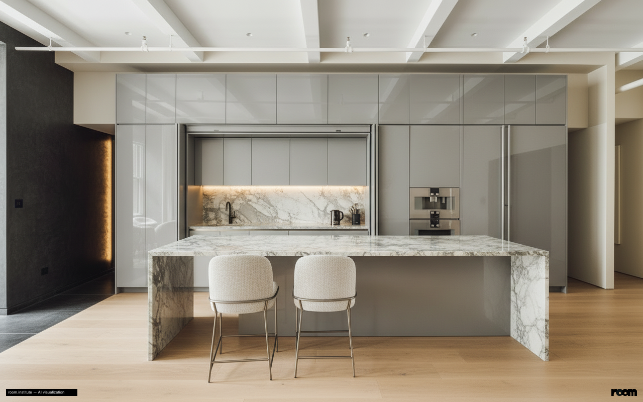 6 W 20th St #5 Kitchen — Shadowed Passage design direction