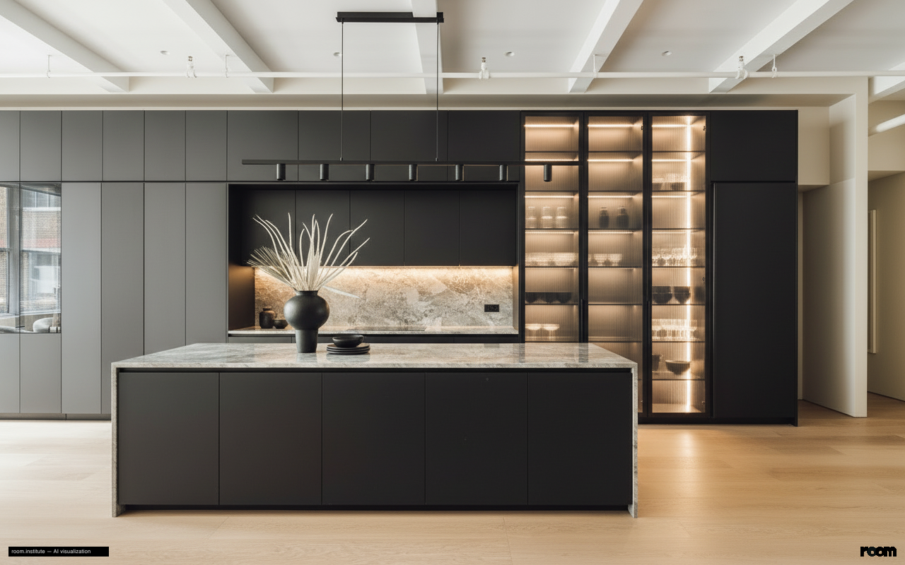 6 W 20th St #5 Kitchen — Refracted Planes design direction