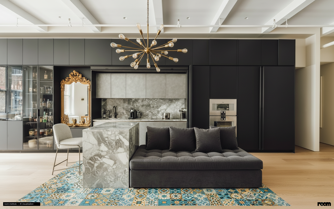 6 W 20th St #5 Kitchen — Eccentric Geometry design direction