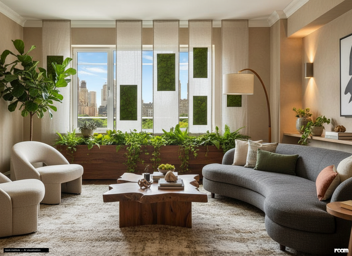 930 Fifth Ave Unit 11A Living Room — Verdant Appeal design direction