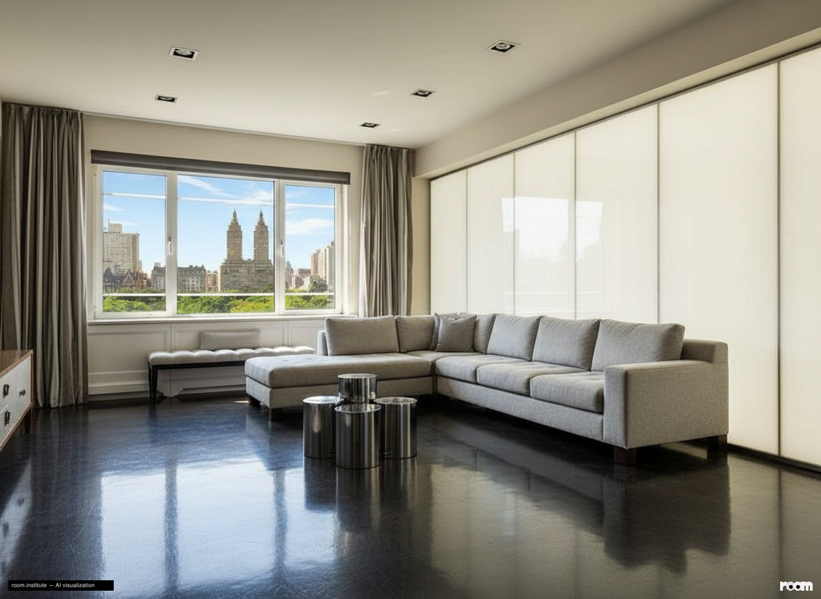 930 Fifth Ave Unit 11A Living Room — Glimmer & Edge design direction