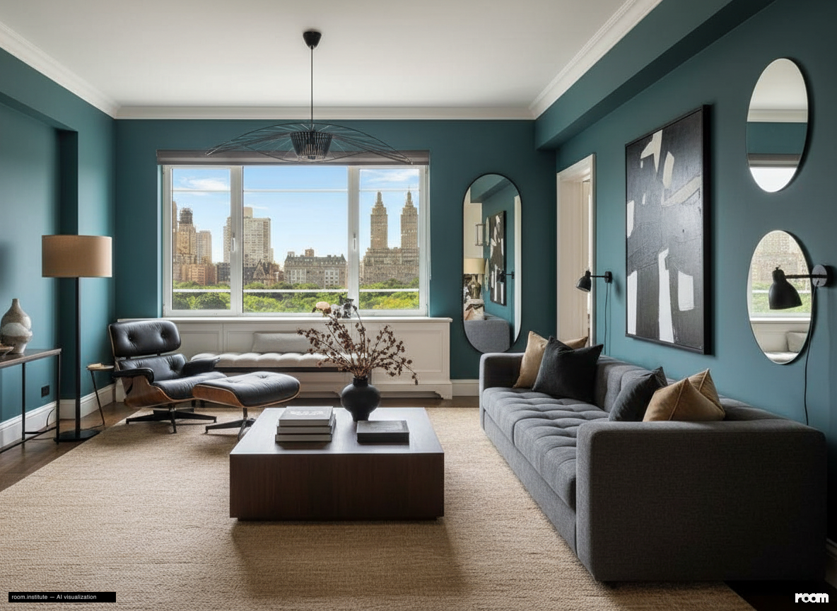 930 Fifth Ave Unit 11A Living Room — Numbered Forms design direction