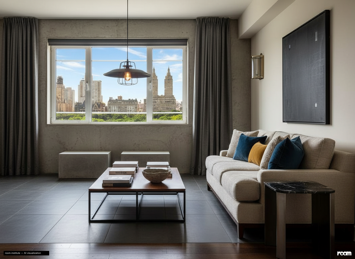 930 Fifth Ave Unit 11A Living Room — Tactile Dialogue design direction