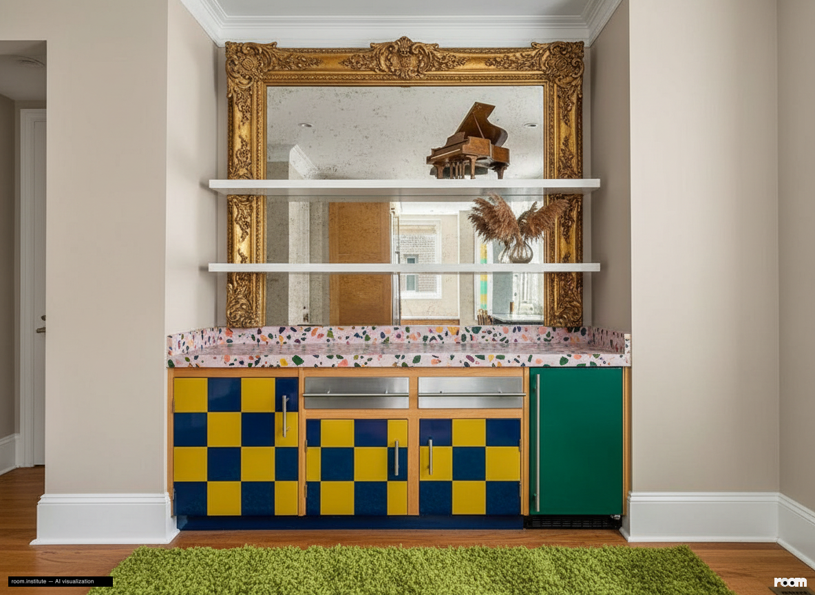 930 Fifth Ave Unit 11A Wet Bar — Eccentric Assemblage design direction