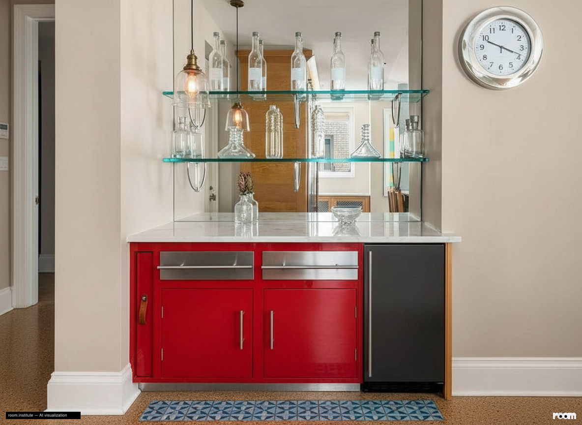 930 Fifth Ave Unit 11A Wet Bar — Unlikely Harmony design direction