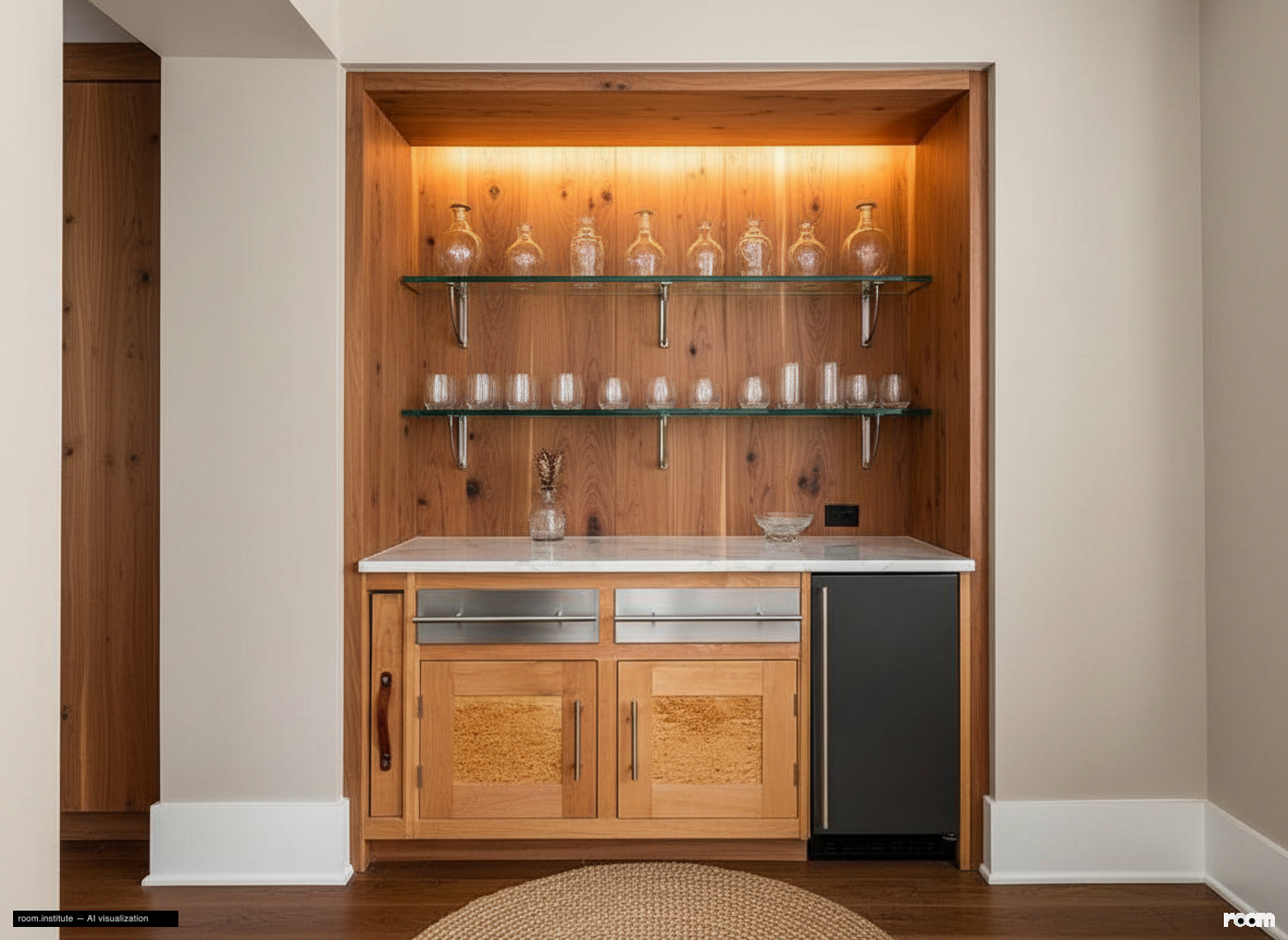 930 Fifth Ave Unit 11A Wet Bar — Aromatic Cedar design direction