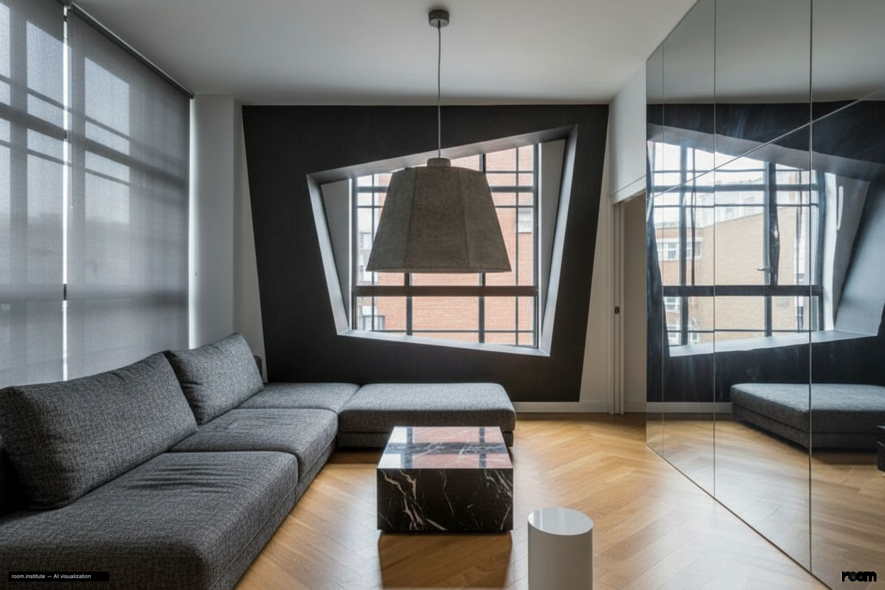 Ivor House, Brixton Living Room — Monumental Glimpse design direction