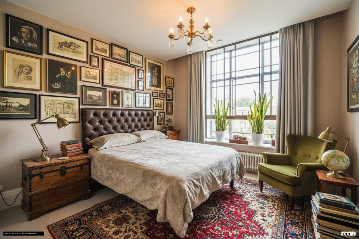 Ivor House, Brixton Bedroom — Collected Histories design direction