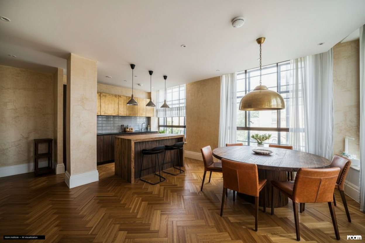 Ivor House, Brixton Dining Room — Lived Layers design direction