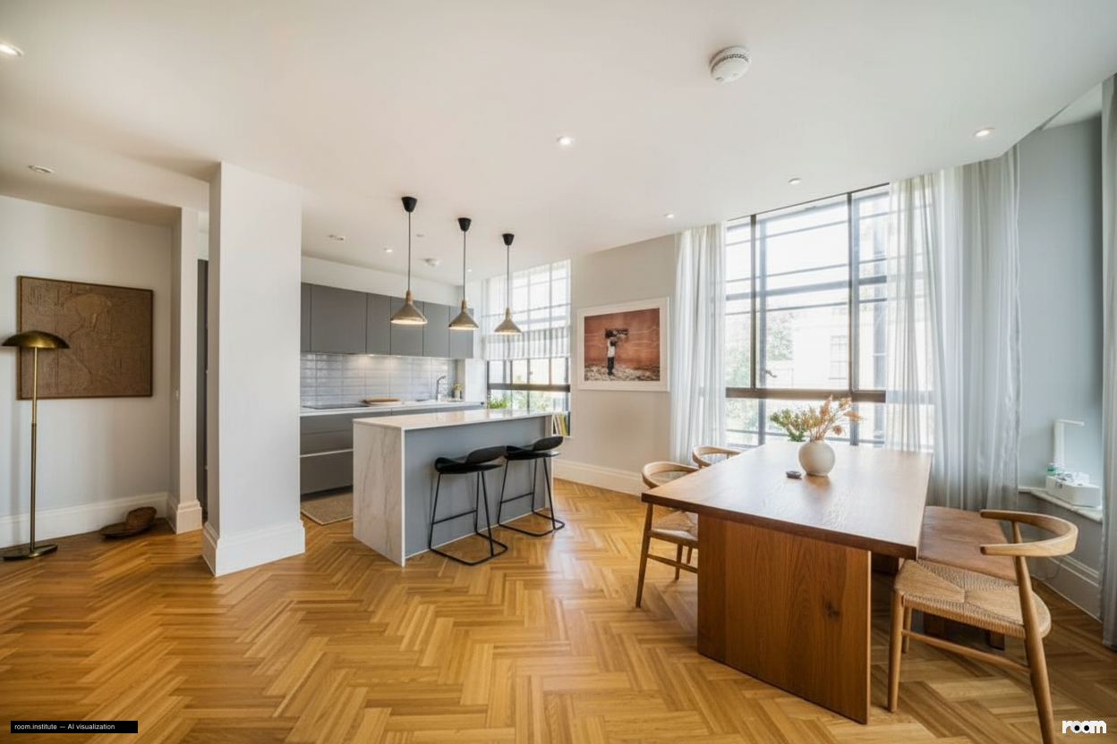 Ivor House, Brixton Dining Room — Living Surface design direction