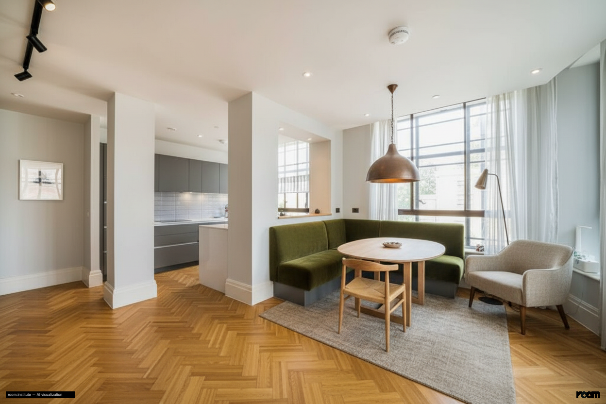 Ivor House, Brixton Dining Room — Glimpse & Shelter design direction