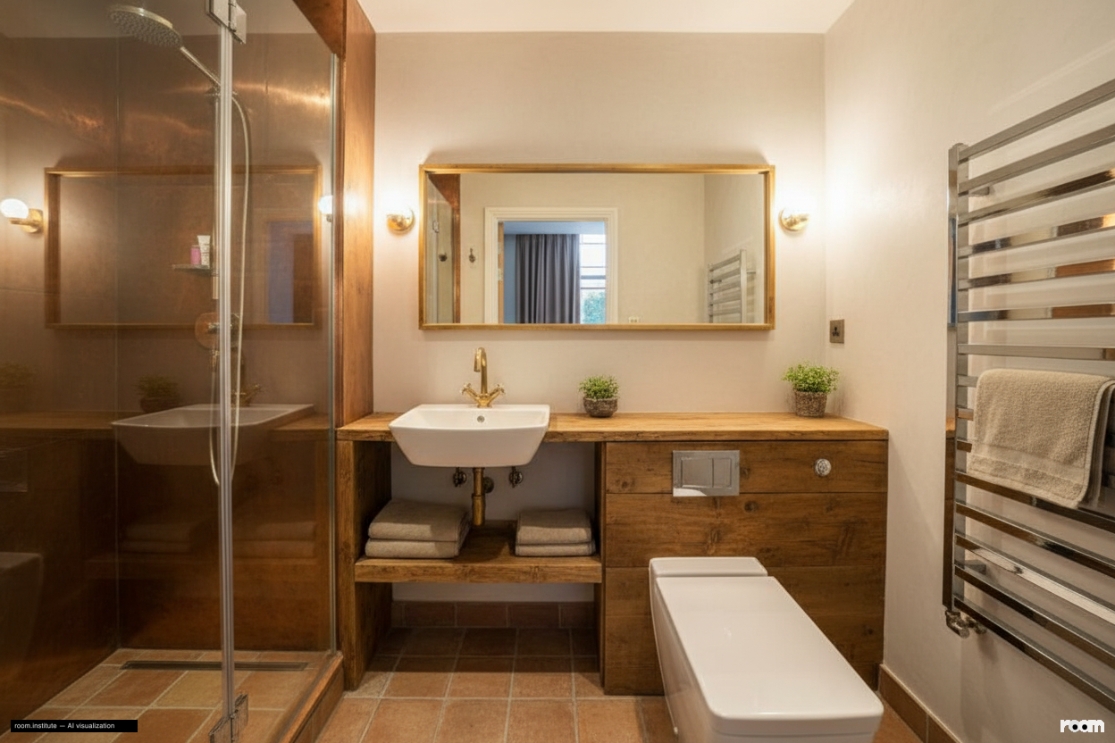 Ivor House, Brixton Bathroom — Aged Stratum design direction