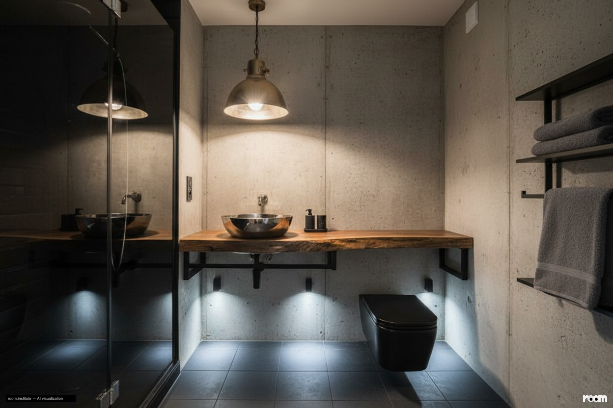 Ivor House, Brixton Bathroom — Rough Polish design direction