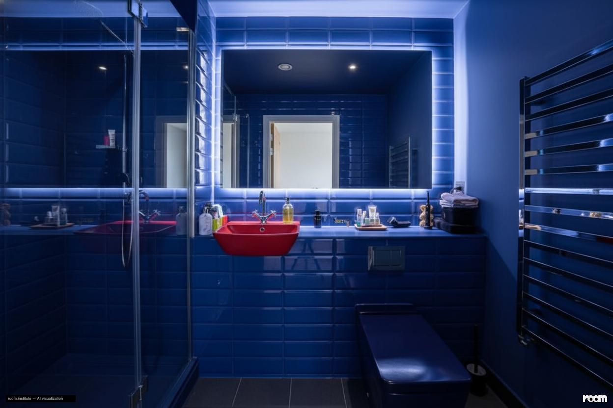 Ivor House, Brixton Bathroom — Indigo Drench design direction