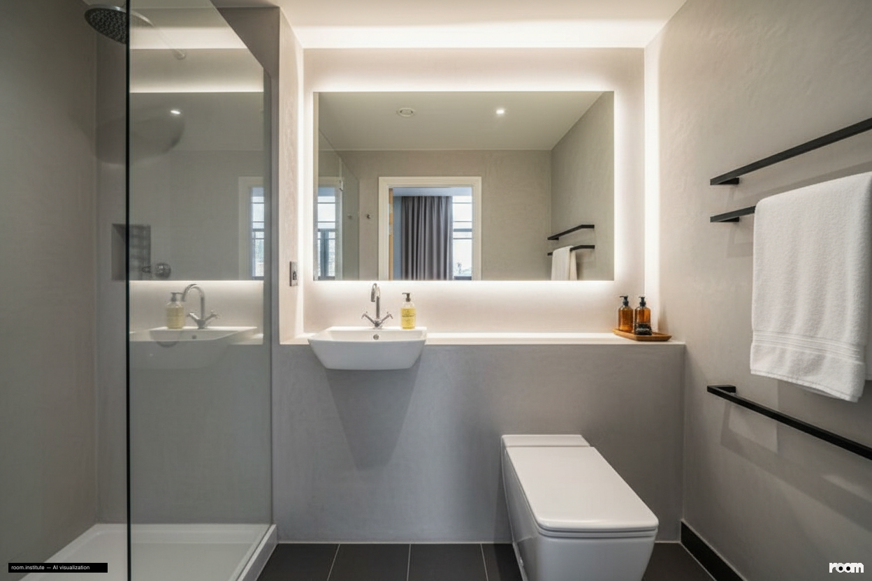 Ivor House, Brixton Bathroom — Fused Sense design direction