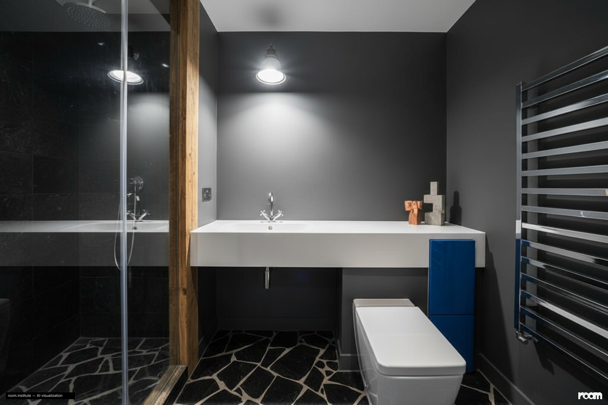 Ivor House, Brixton Bathroom — Disjointed Proportions design direction