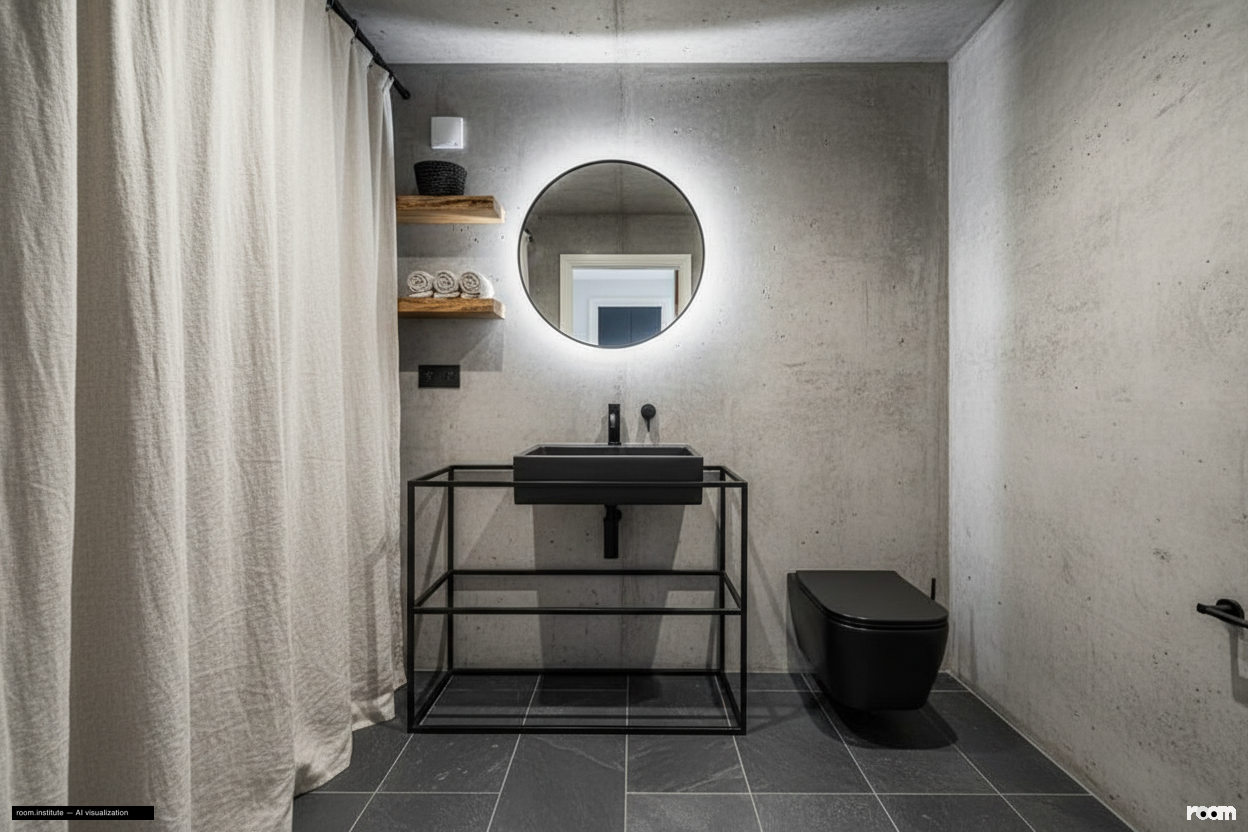 Ivor House, Brixton Bathroom — Conclusive Textures design direction