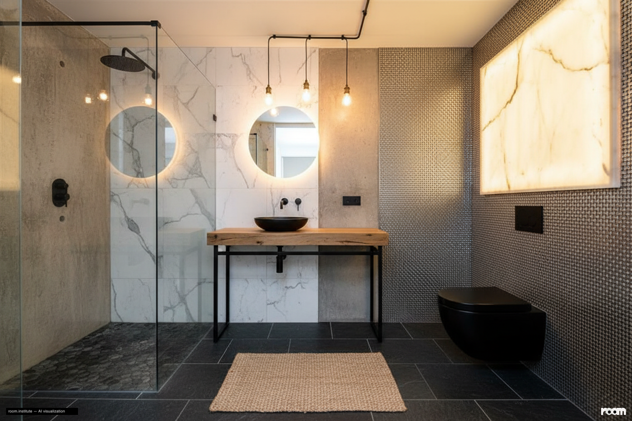 Crescent Lane, Clapham Bathroom — Raw Edges Intertwined design direction