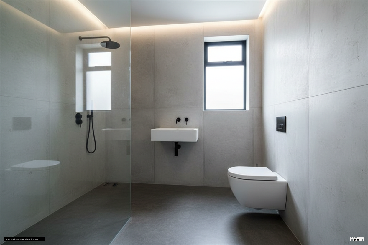 Crescent Lane, Clapham Bathroom — Stark Volume design direction