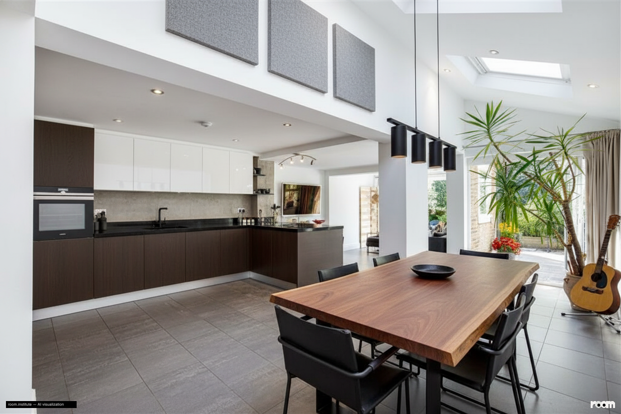Crescent Lane, Clapham Dining Room — Tactile Dichotomy design direction