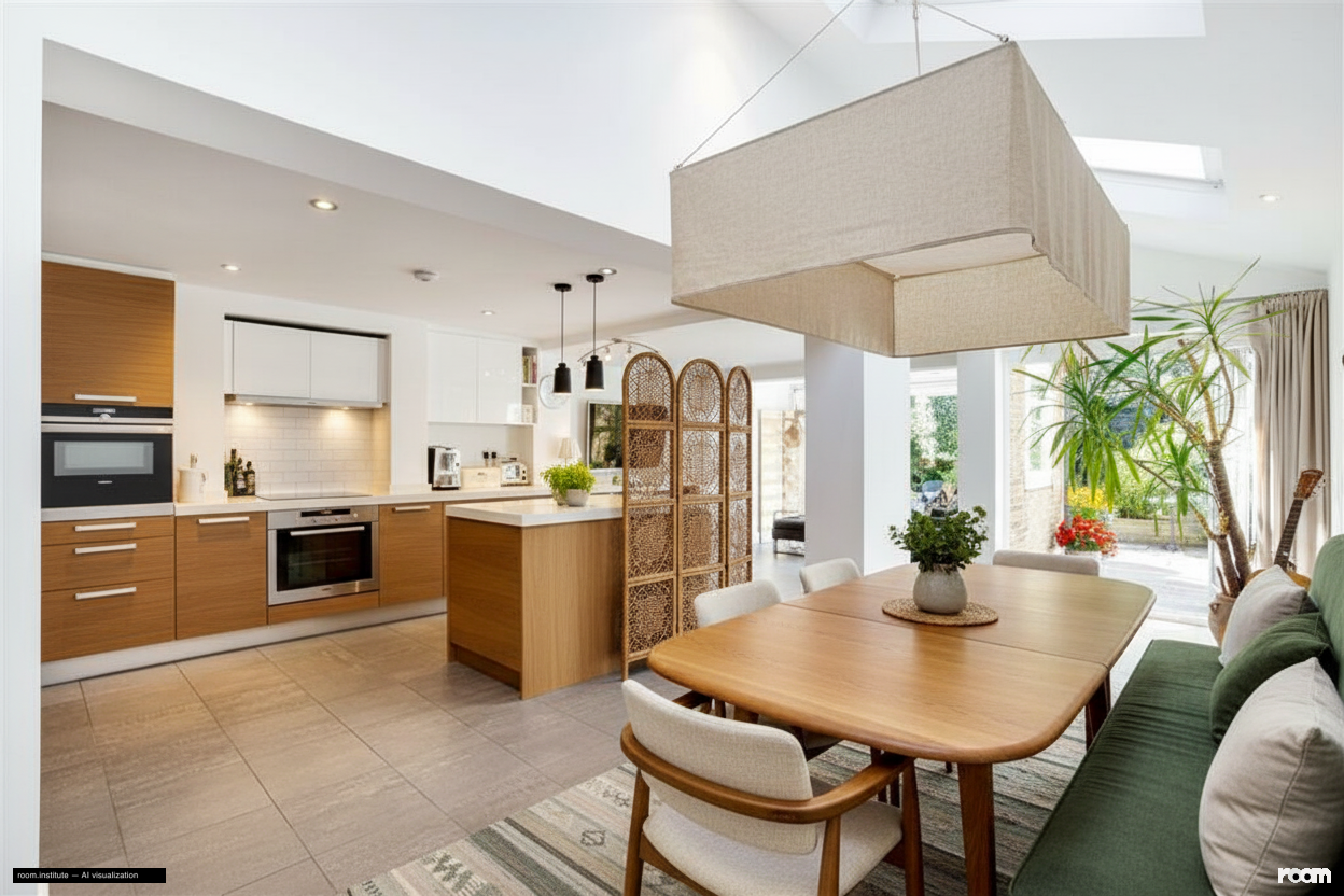 Crescent Lane, Clapham Dining Room — Woven Canopy design direction