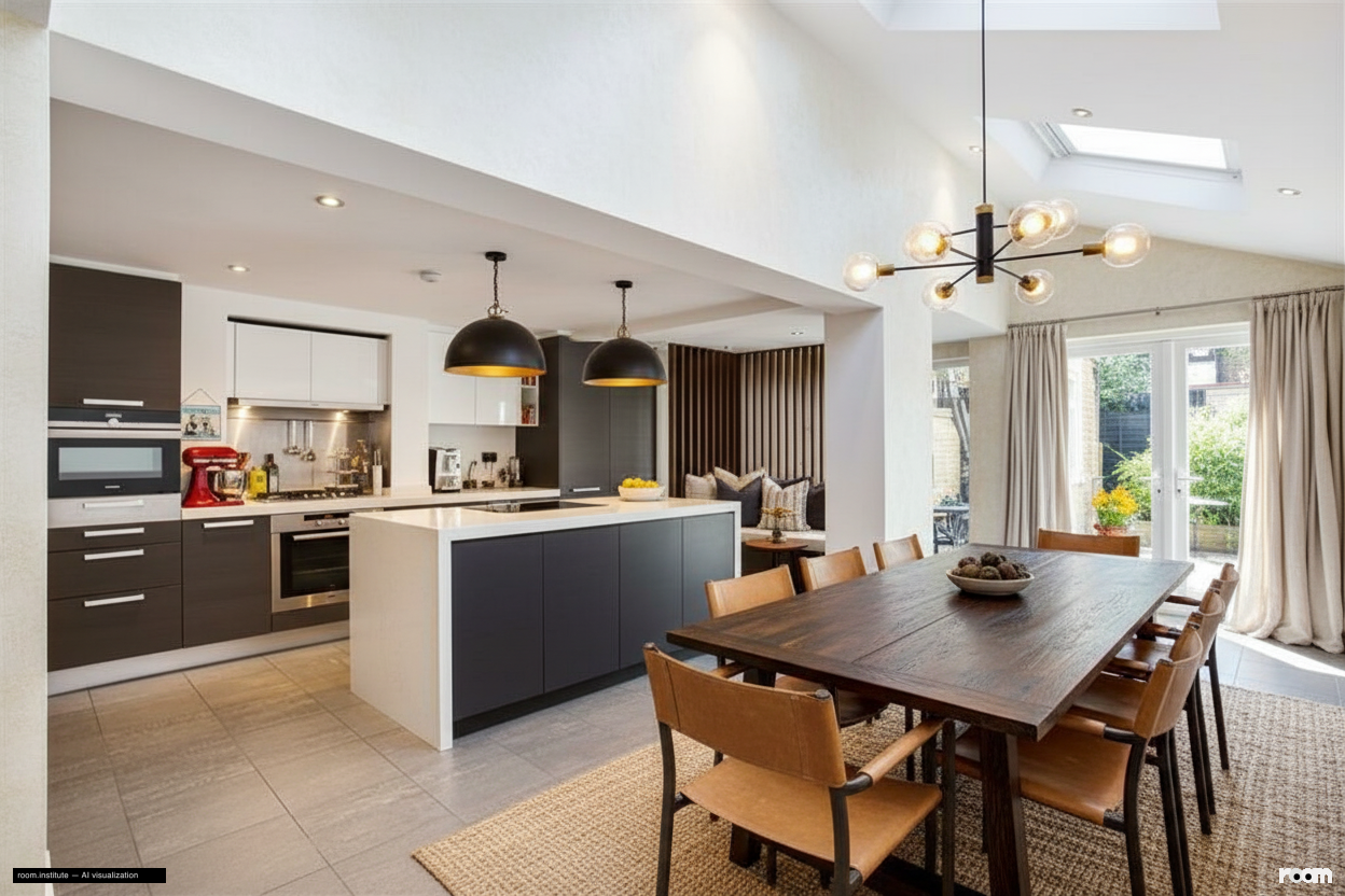 Crescent Lane, Clapham Dining Room — Earth & Hide design direction