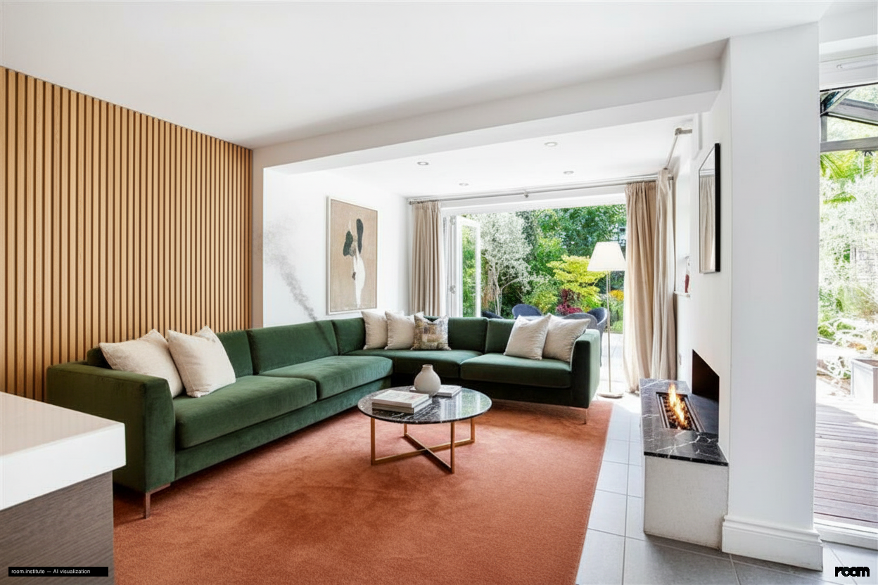 Crescent Lane, Clapham Living Room — Sensory Sequence design direction