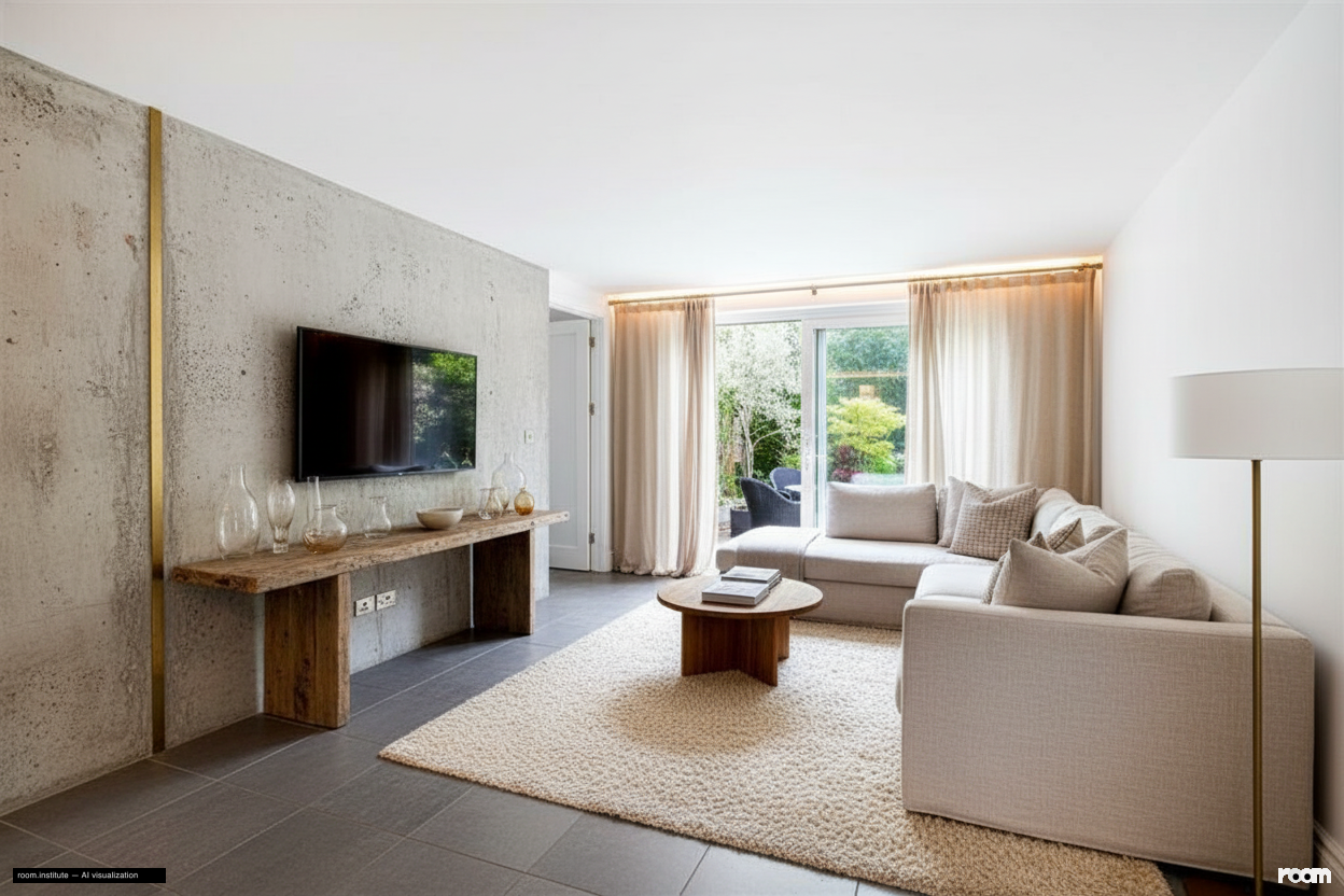 Crescent Lane, Clapham Living Room — Truth & Texture design direction