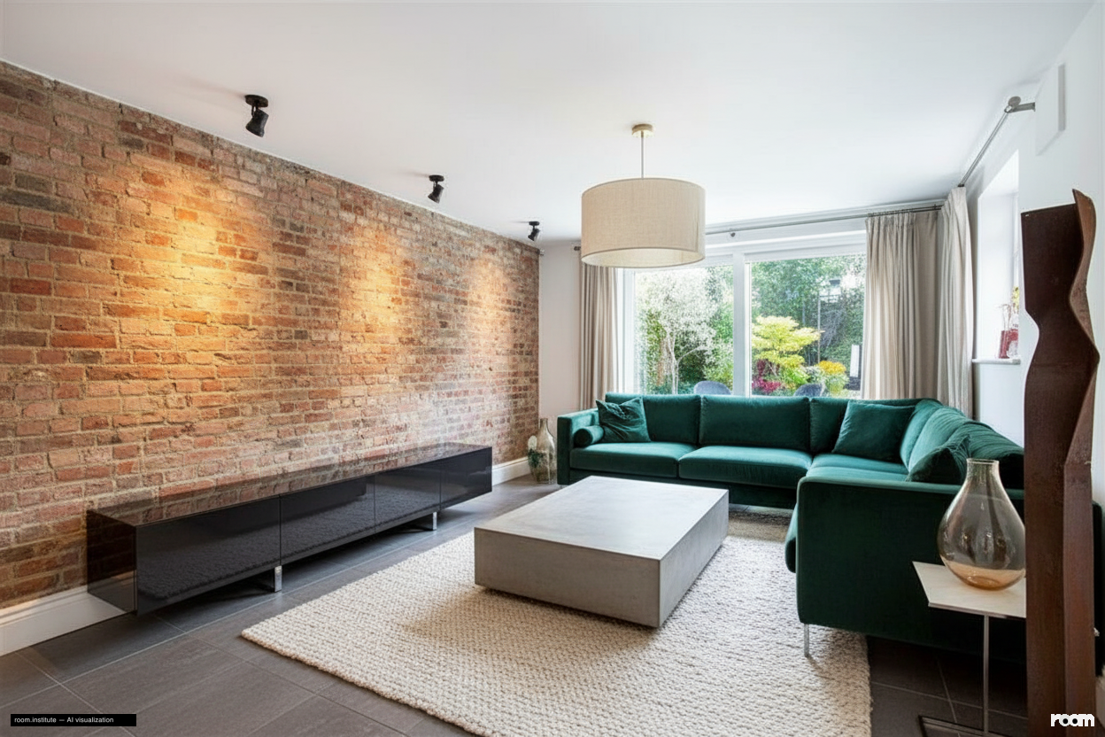 Crescent Lane, Clapham Living Room — Raw Edge Refine design direction