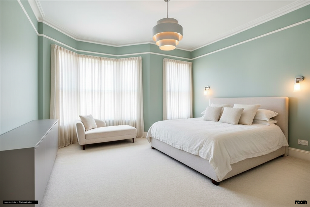 Crescent Lane, Clapham Bedroom — Pale Geometry design direction