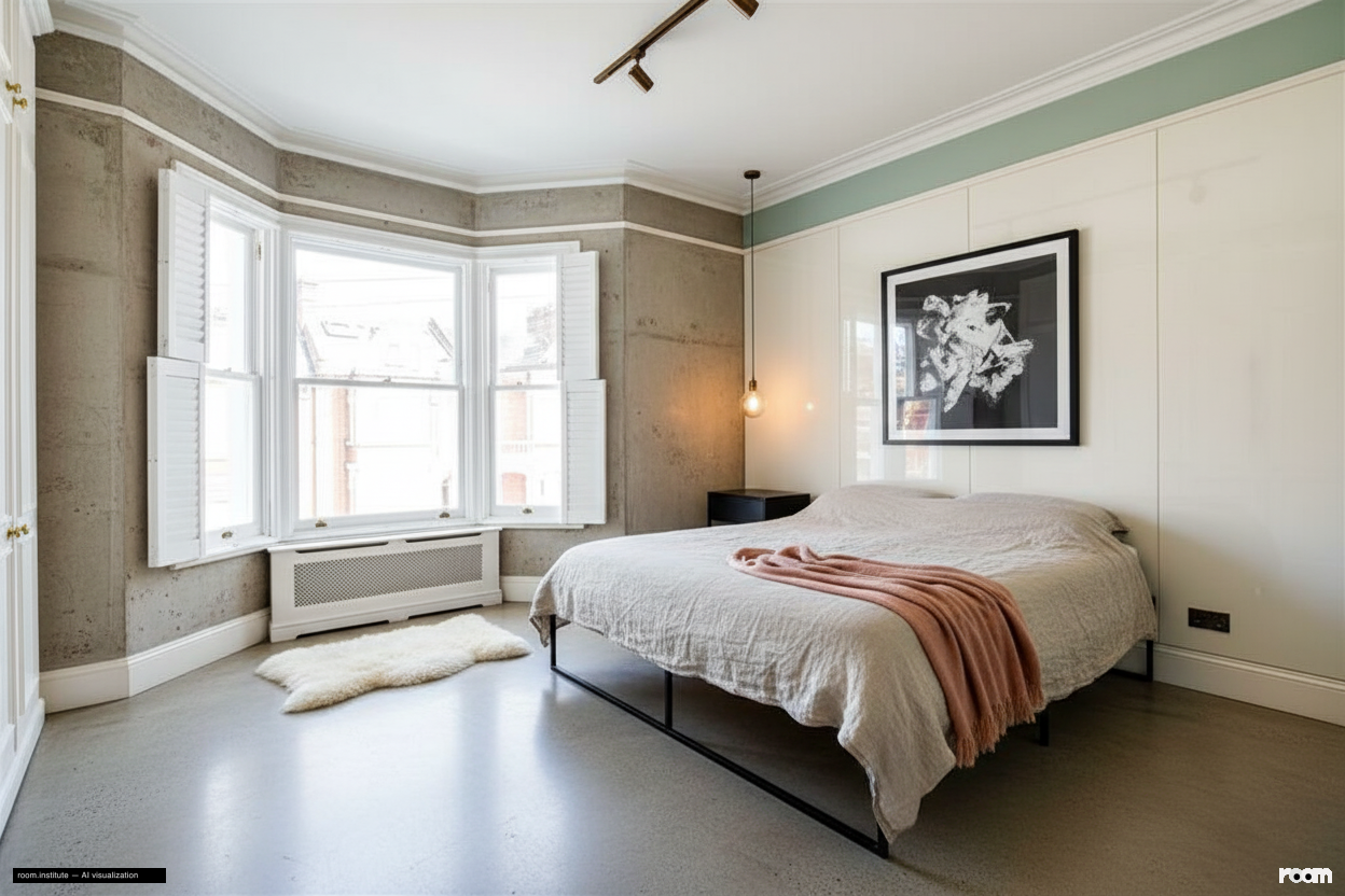 Crescent Lane, Clapham Bedroom — Tactile Silence design direction