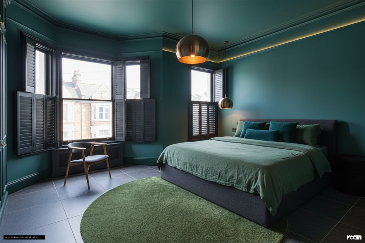 Crescent Lane, Clapham Bedroom — Chromatic Embrace design direction