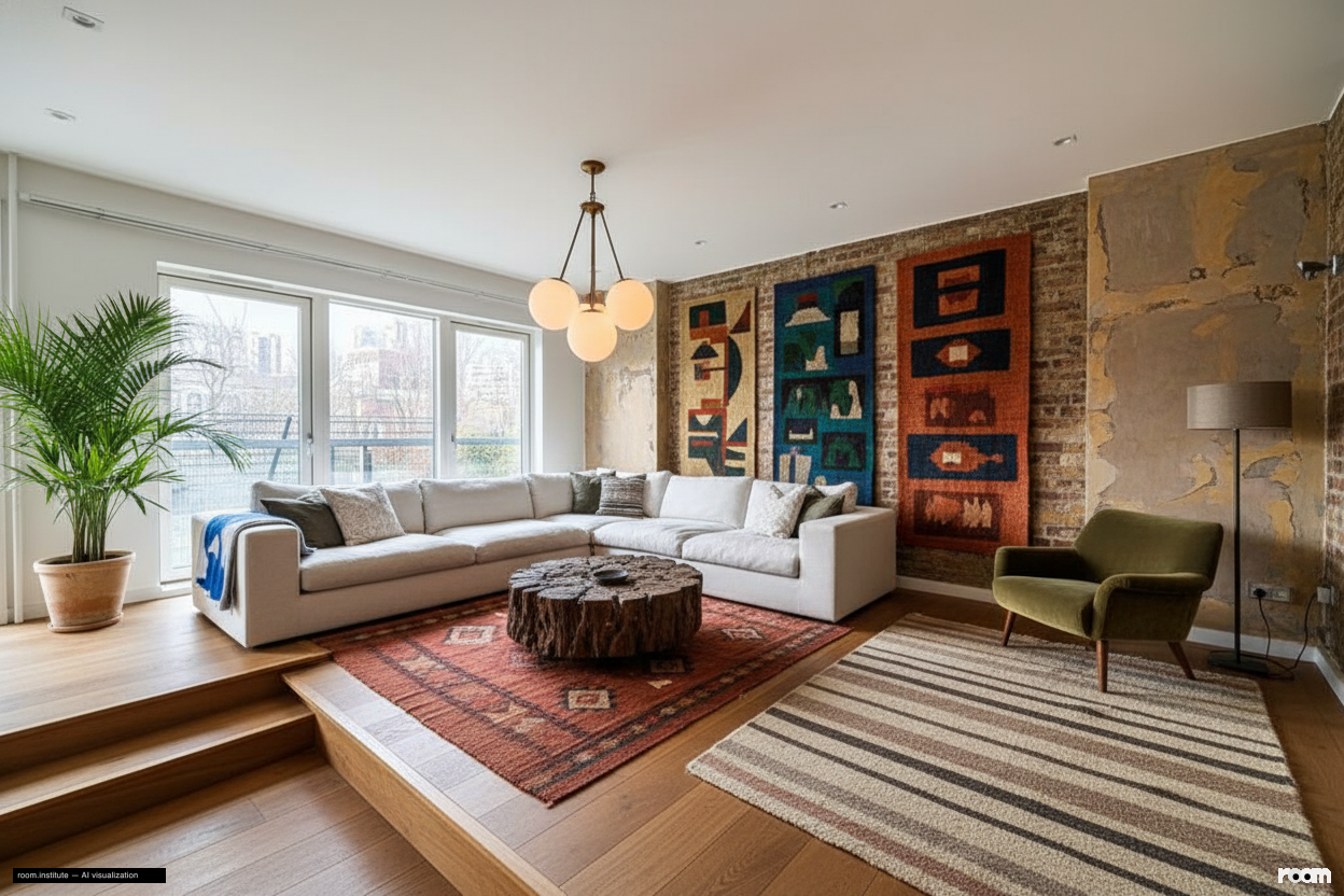 Weller Street, Southwark Living Room — Layered Expressions design direction