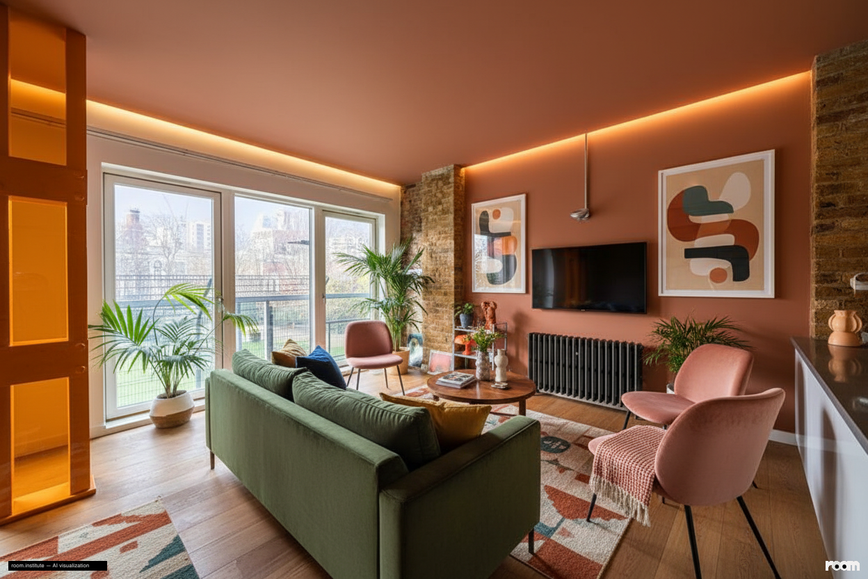 Weller Street, Southwark Living Room — Vibrant Resonances design direction