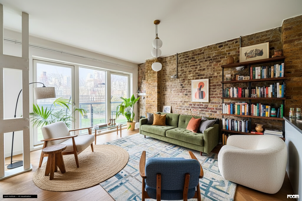 Weller Street, Southwark Living Room — Collected Chronicles design direction