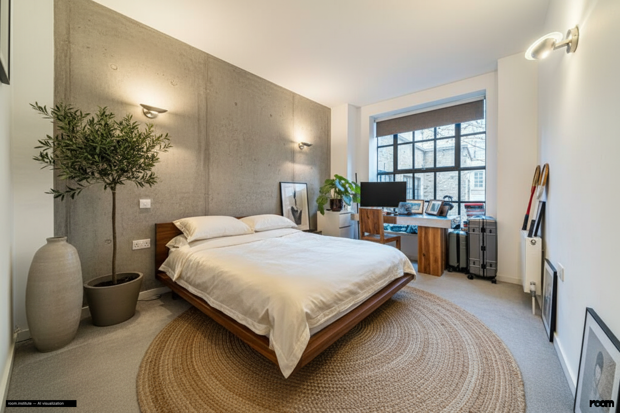 Weller Street, Southwark Bedroom — Grain & Sheen design direction