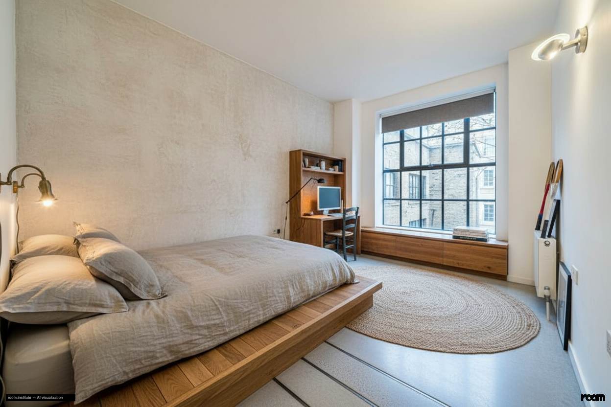 Weller Street, Southwark Bedroom — Ground & Seed design direction