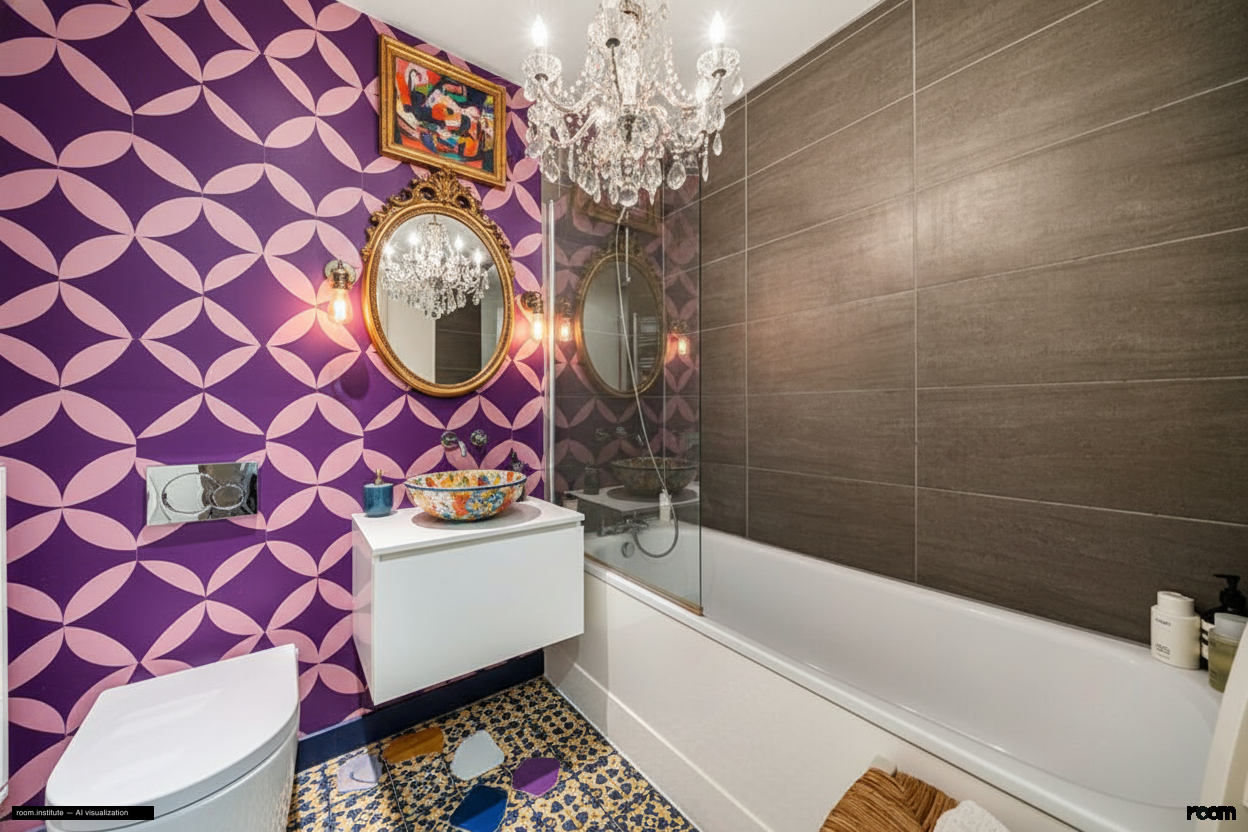 Weller Street, Southwark Bathroom — Eccentric Contrast design direction