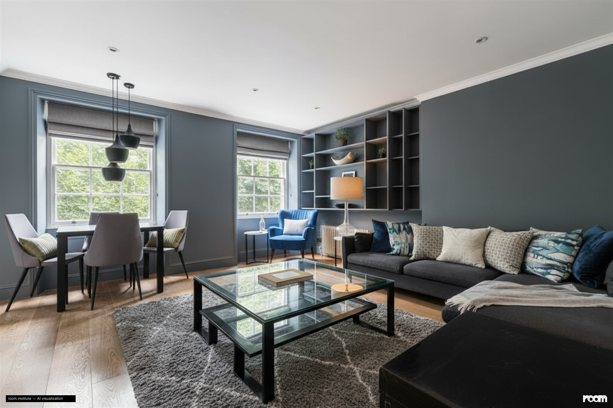 Rutland Gate, Knightsbridge Living Room — Rhythmic Tones design direction
