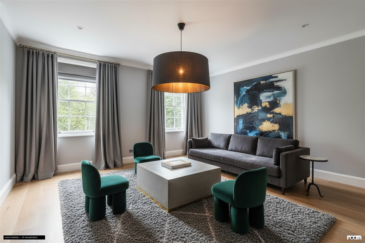 Rutland Gate, Knightsbridge Living Room — Proportional Play design direction