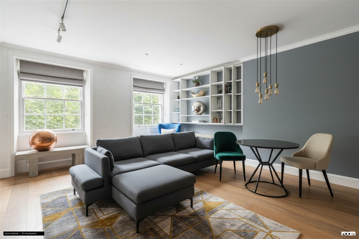 Rutland Gate, Knightsbridge Living Room — Dual Readings design direction