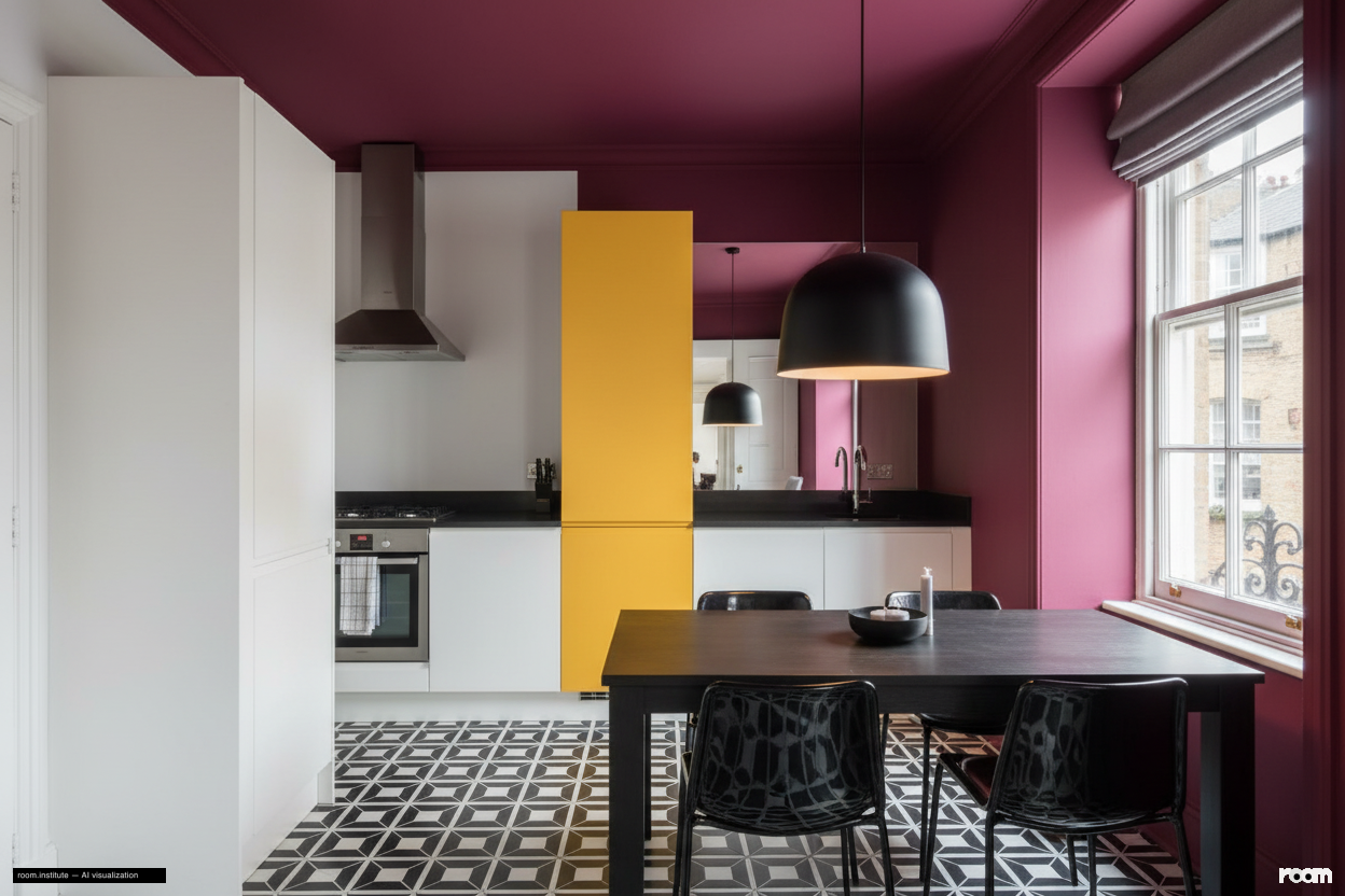 Rutland Gate, Knightsbridge Kitchen — Color Assertion design direction