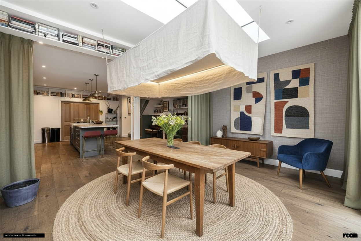 Amhurst Road, Hackney Dining Room — Woven Composition design direction