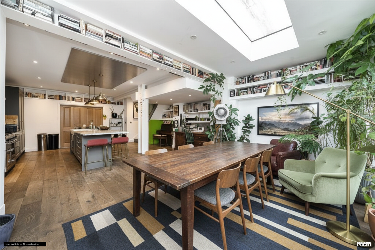 Amhurst Road, Hackney Dining Room — Punctual Contrast design direction