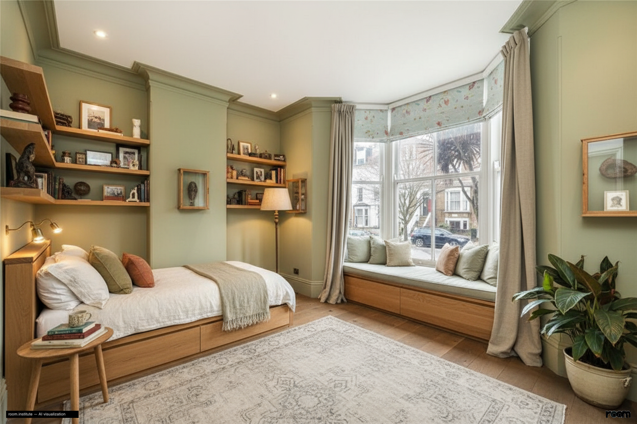 Amhurst Road, Hackney Bedroom — Accumulated Tales design direction